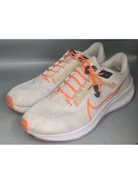 Nike Air Zoom Pegasus 40 Mens size 7.5 White, Orange, Black Pre-Owned